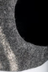Felt Cat Cave in Dark Gray
