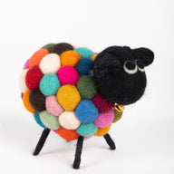 Felt Sheep in Multicolor