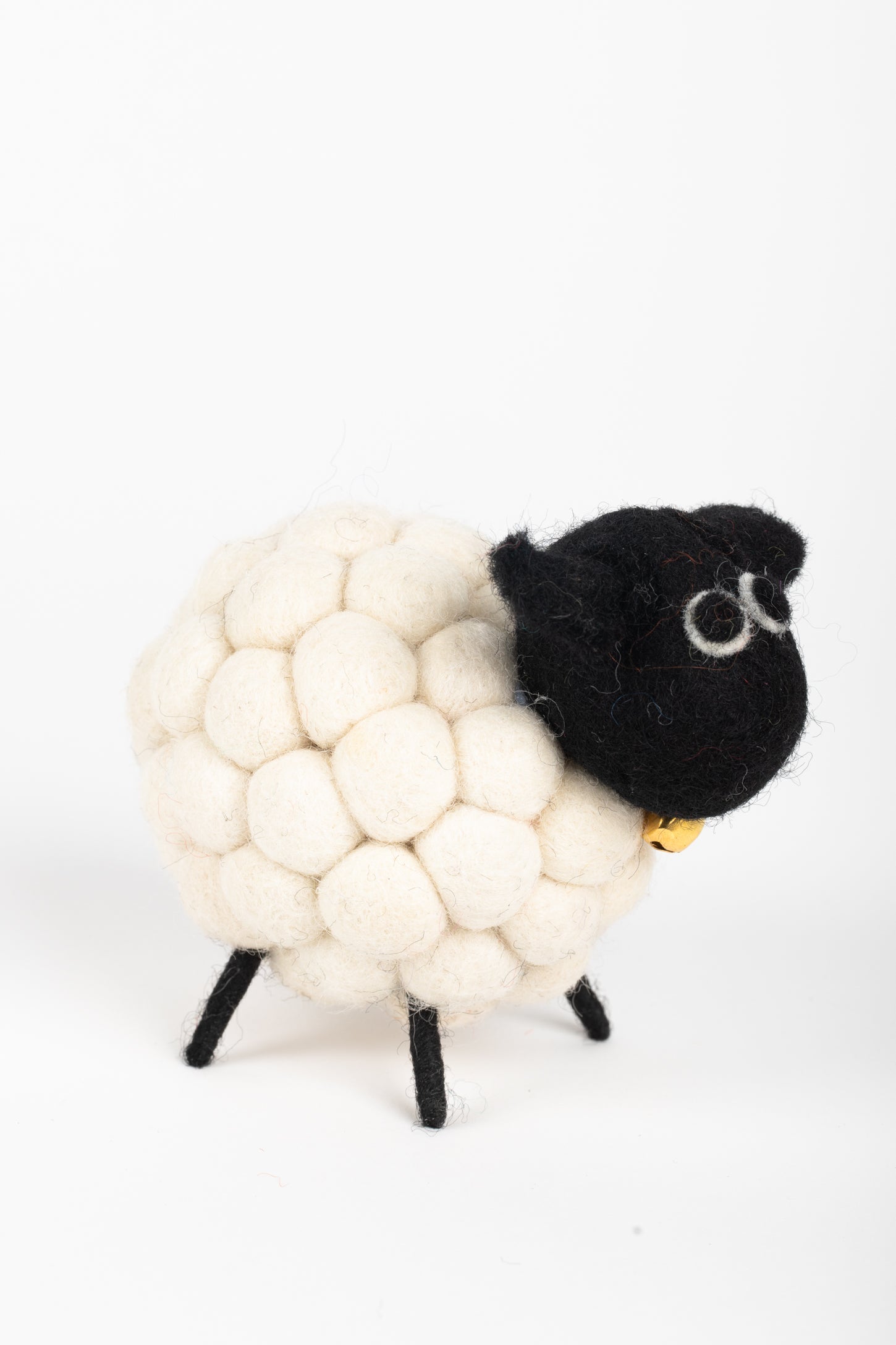 Felt Sheep in White