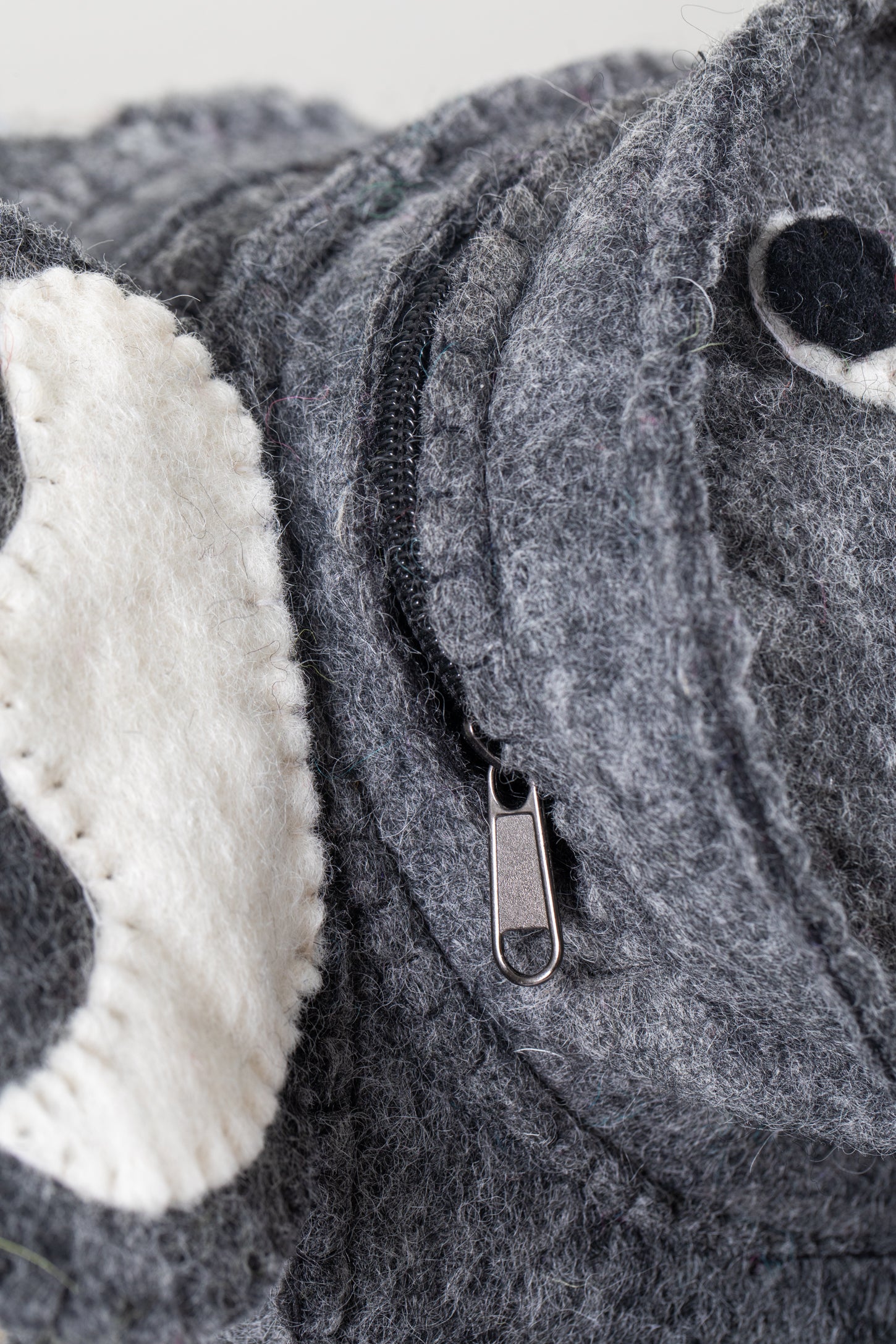 Felt Wild Animal Backpack Elephant Detail
