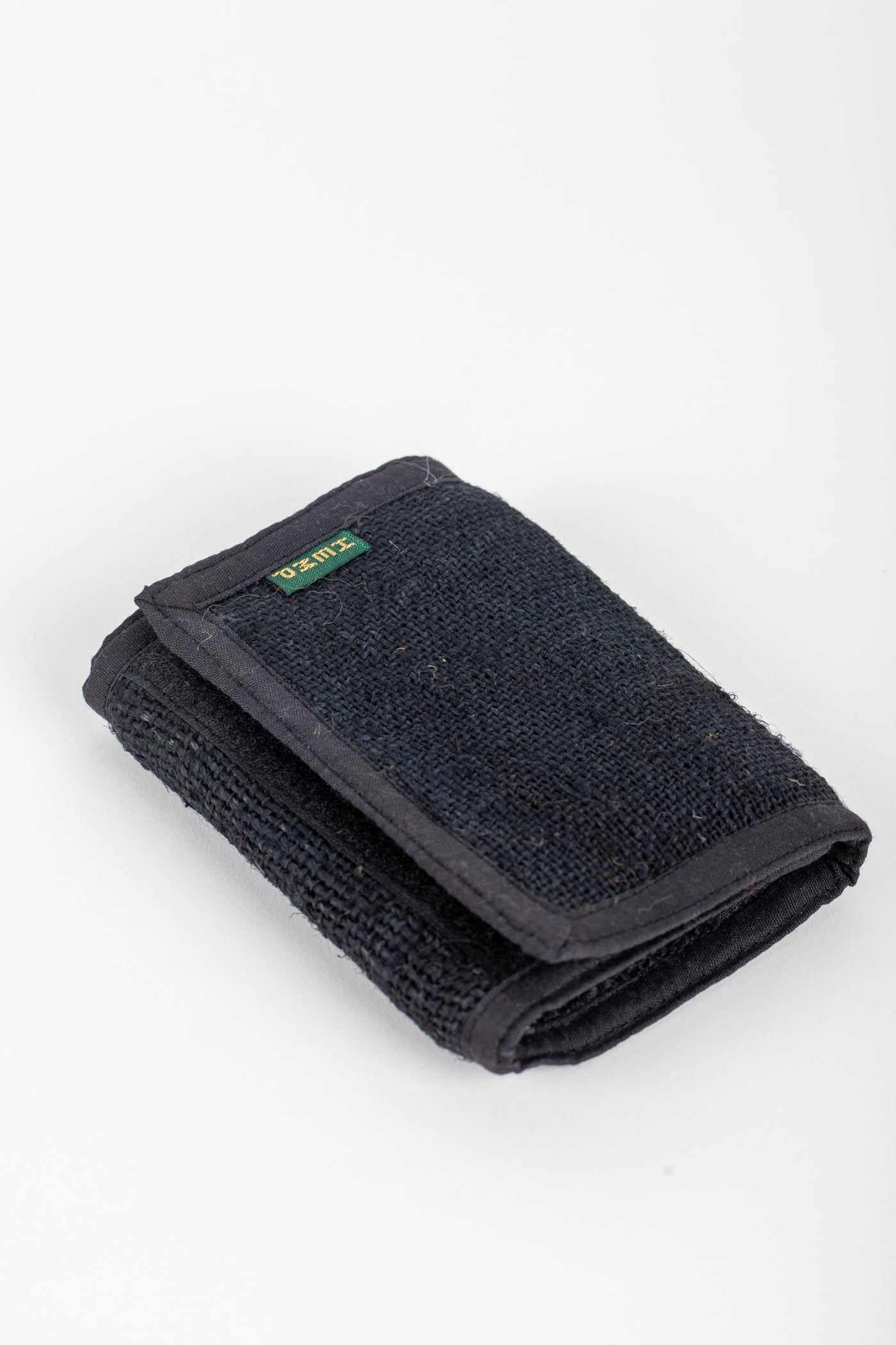 Bhanga Hemp Tri-fold Wallet Black