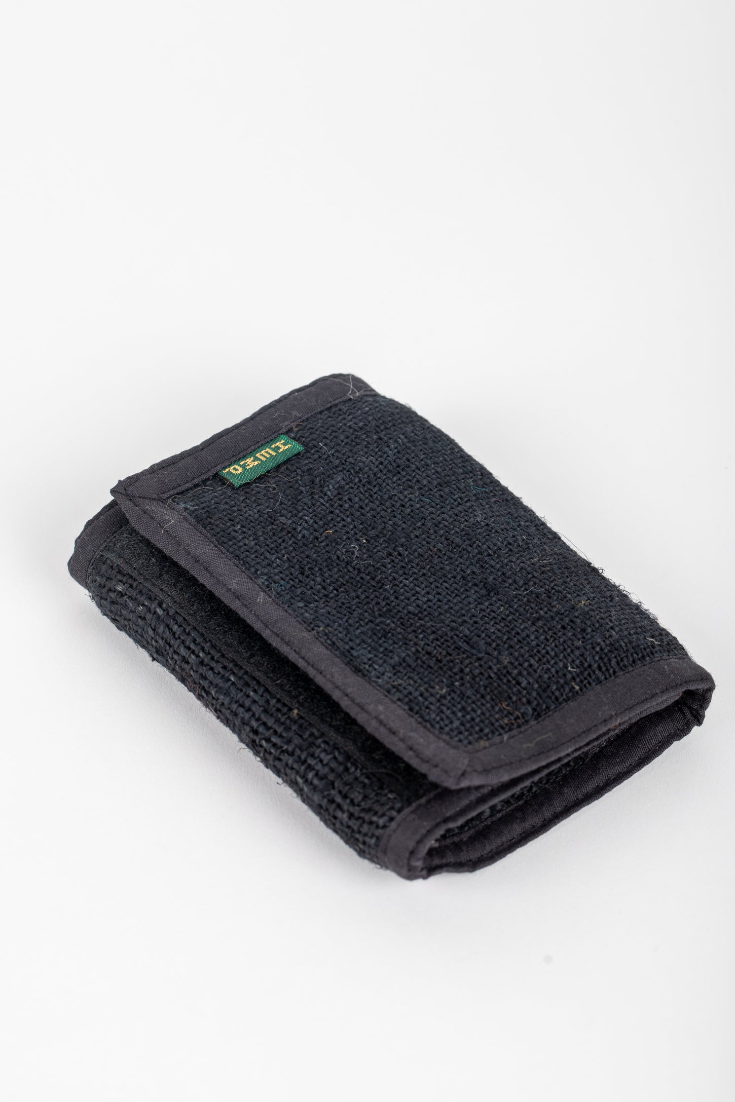 Bhanga Hemp Tri-fold Wallet Black