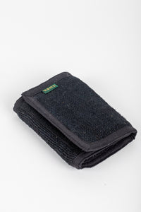 Bhanga Hemp Tri-fold Wallet Black