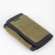 Bhanga Hemp Tri-fold Wallet Green