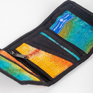 Bhanga Hemp Tri-fold Wallet Tie Dye Detail