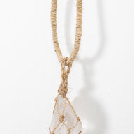 Quartz Crystal Hemp Necklace