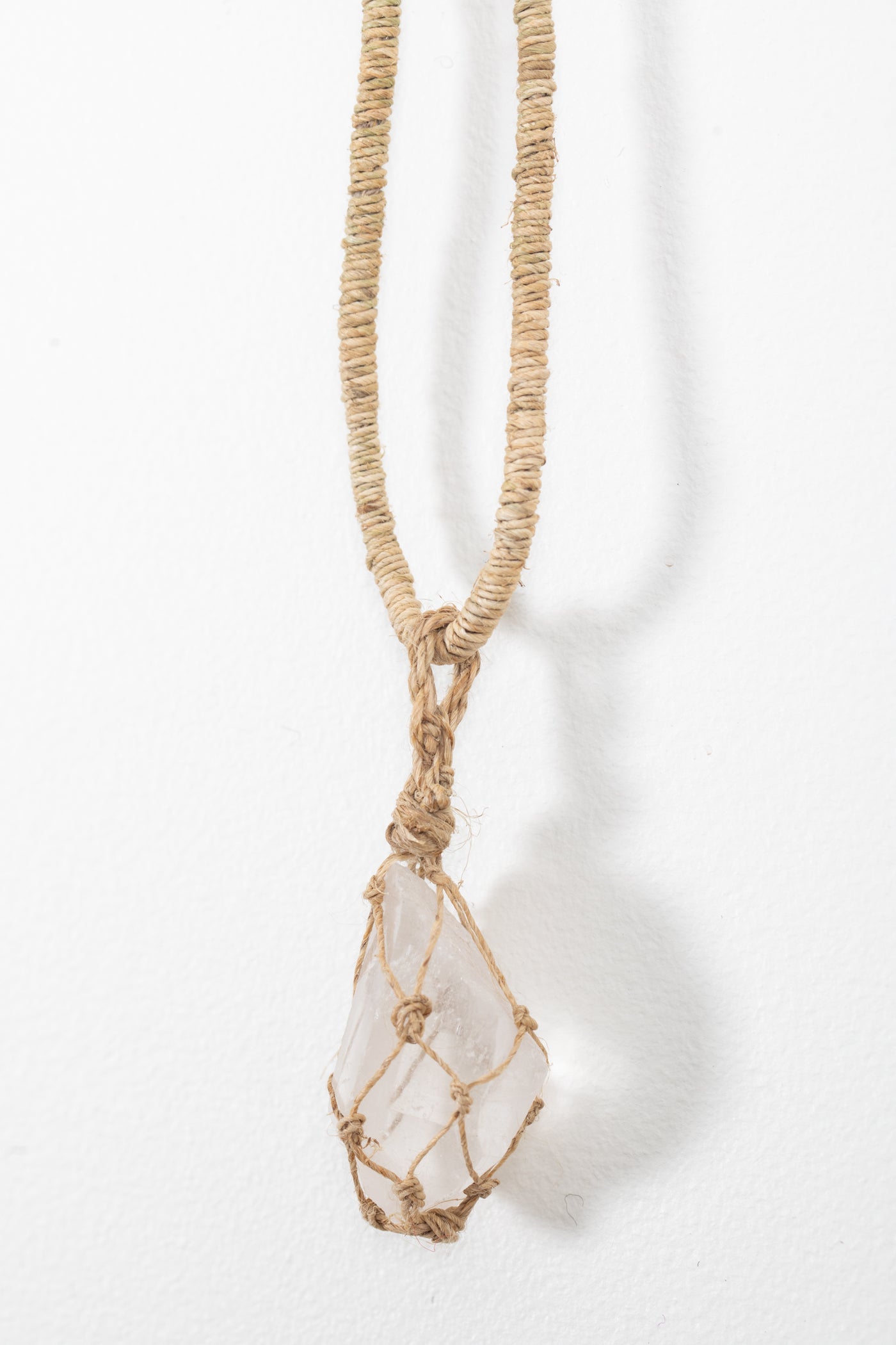 Quartz Crystal Hemp Necklace