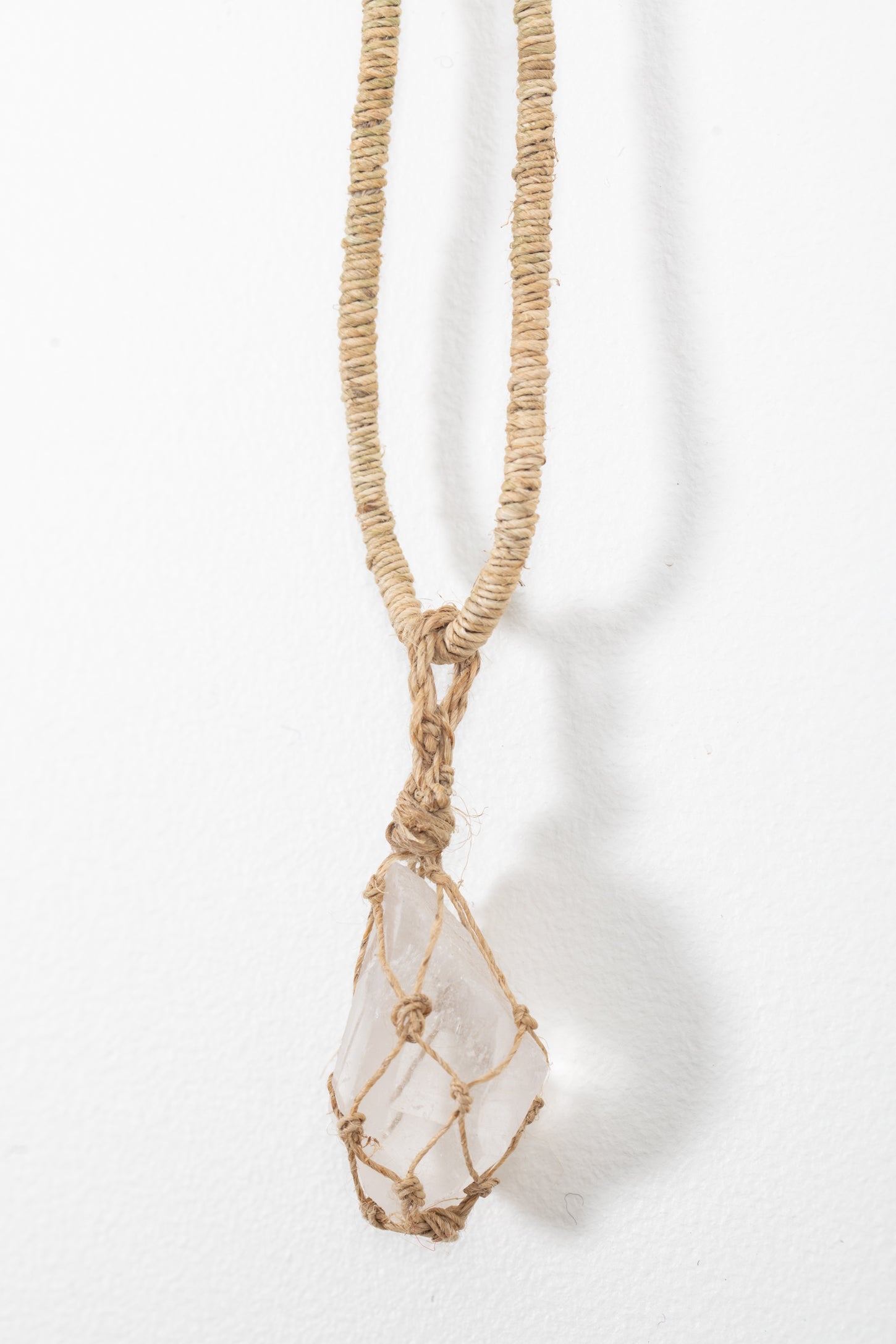 Quartz Crystal Hemp Necklace