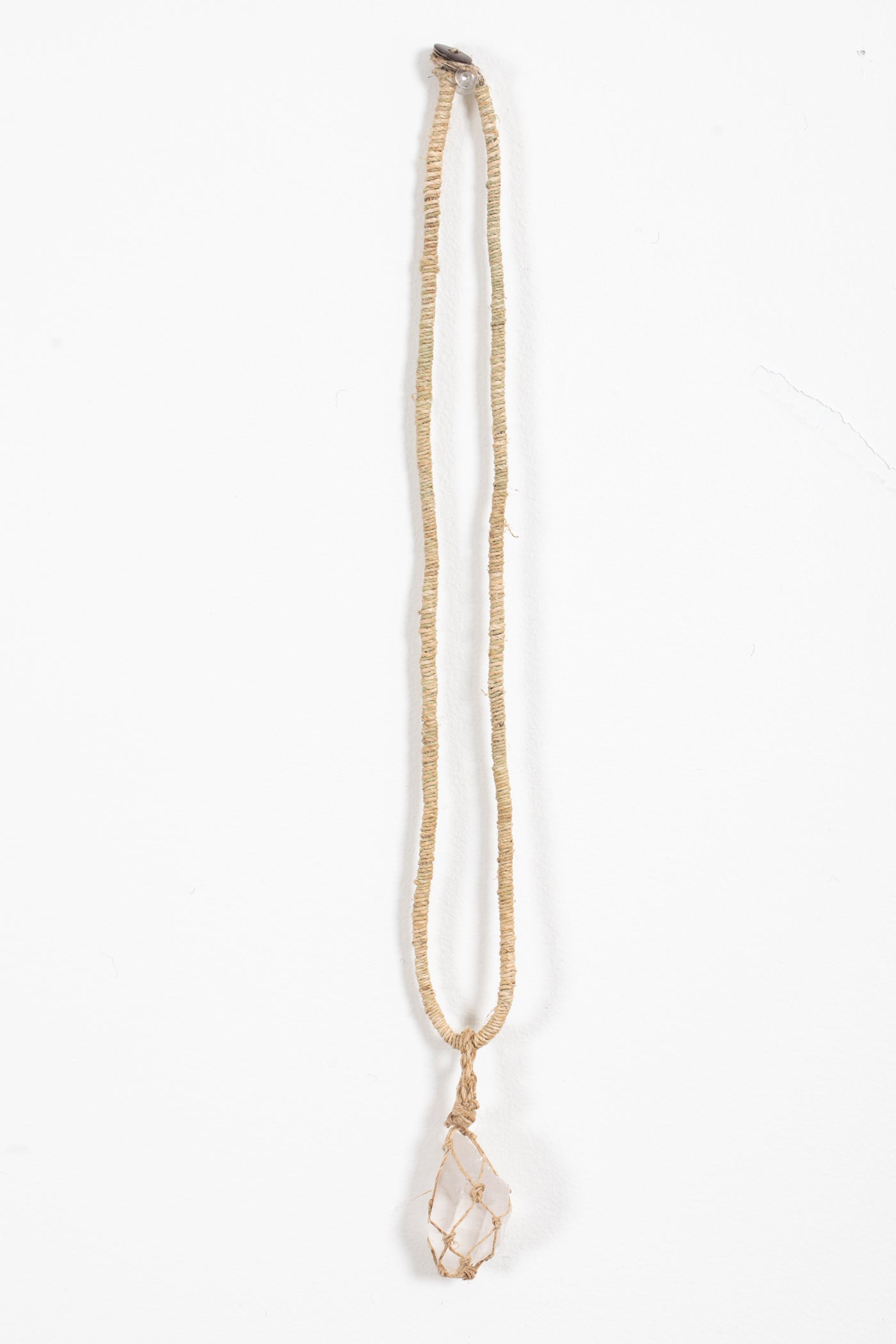 Quartz Crystal Hemp Necklace