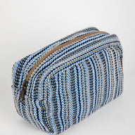 Dhari Striped Dopp Kit in B lue