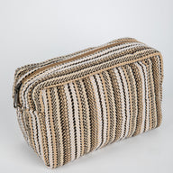 Dhari Striped Dopp Kit in Natural