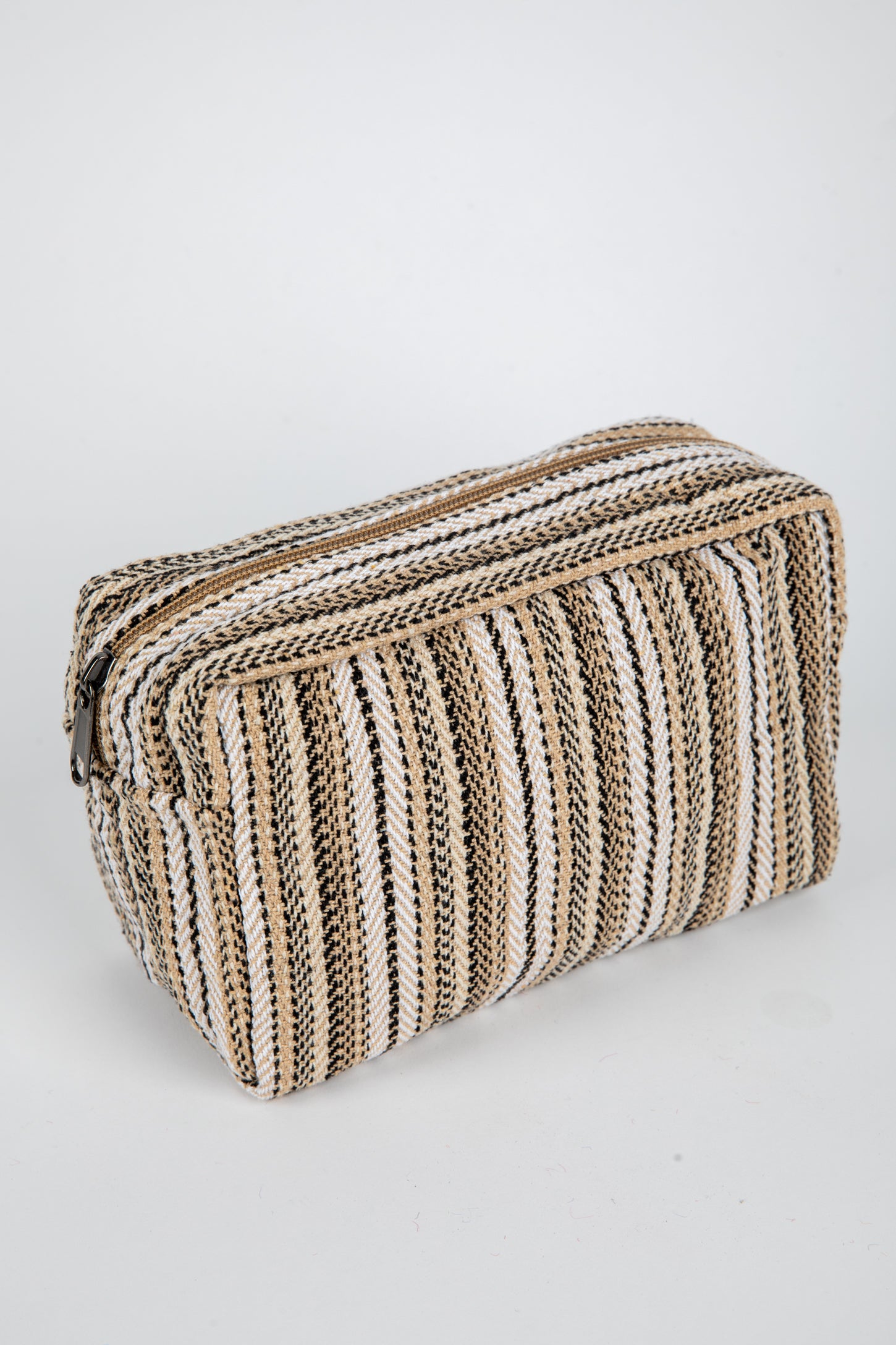 Dhari Striped Dopp Kit in Natural