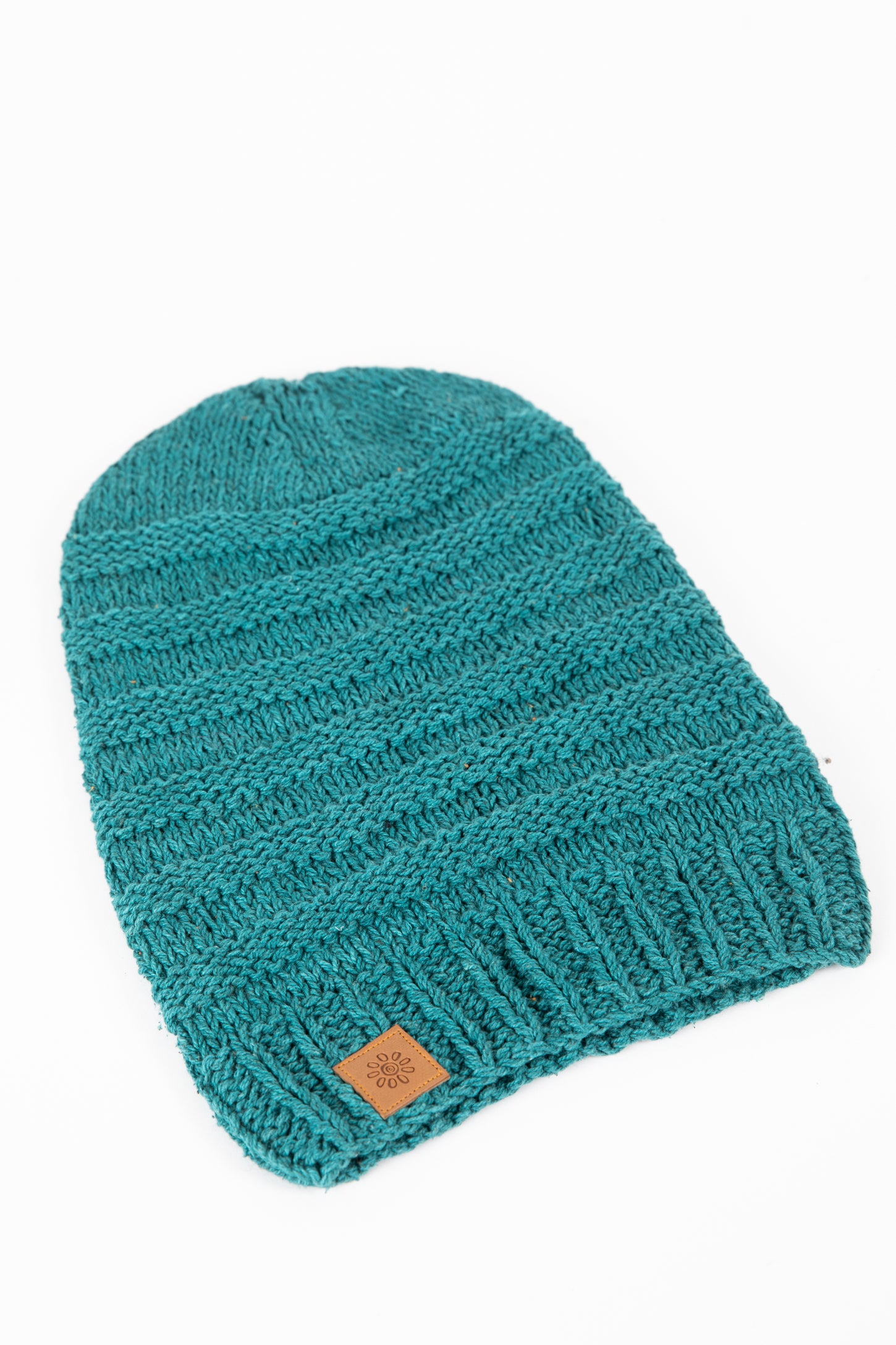 Cotton Ribbed Slouch Beanie