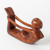 Wooden Yoga Sculpture