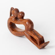 Wooden Yoga Sculpture