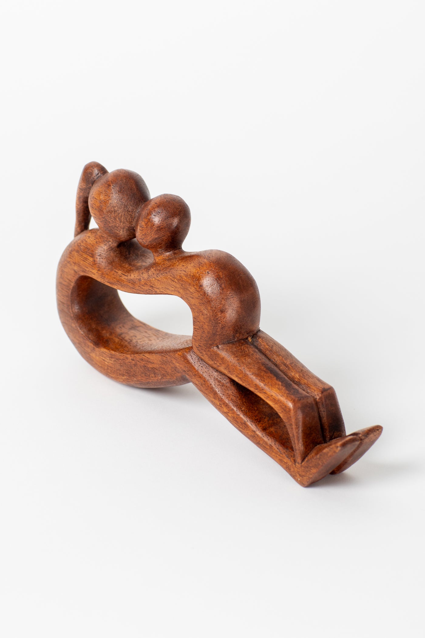 Wooden Yoga Sculpture