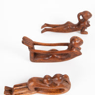 Wooden Yoga Sculpture