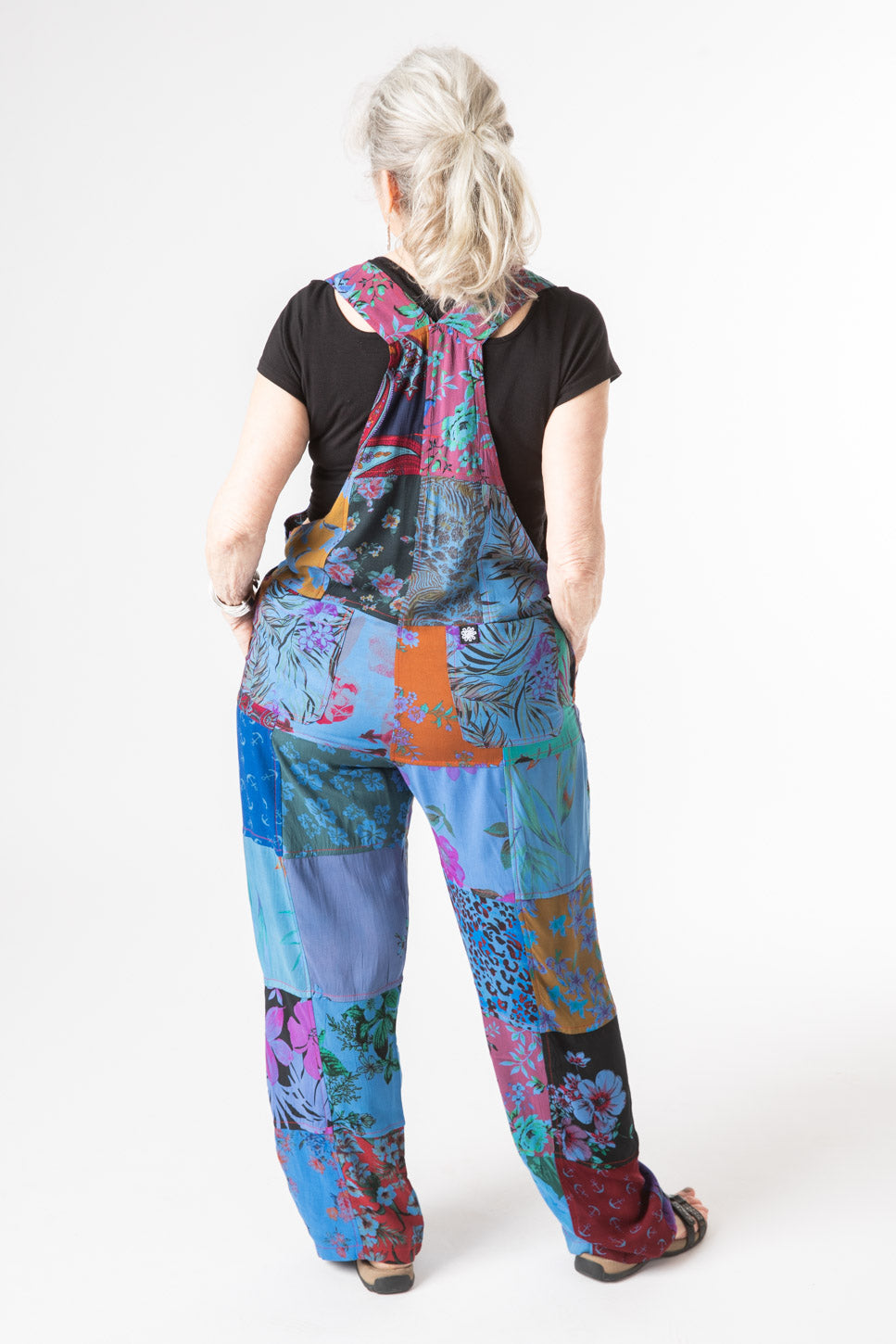 Mexicali Patchwork Unisex Hippy Overalls Overstock