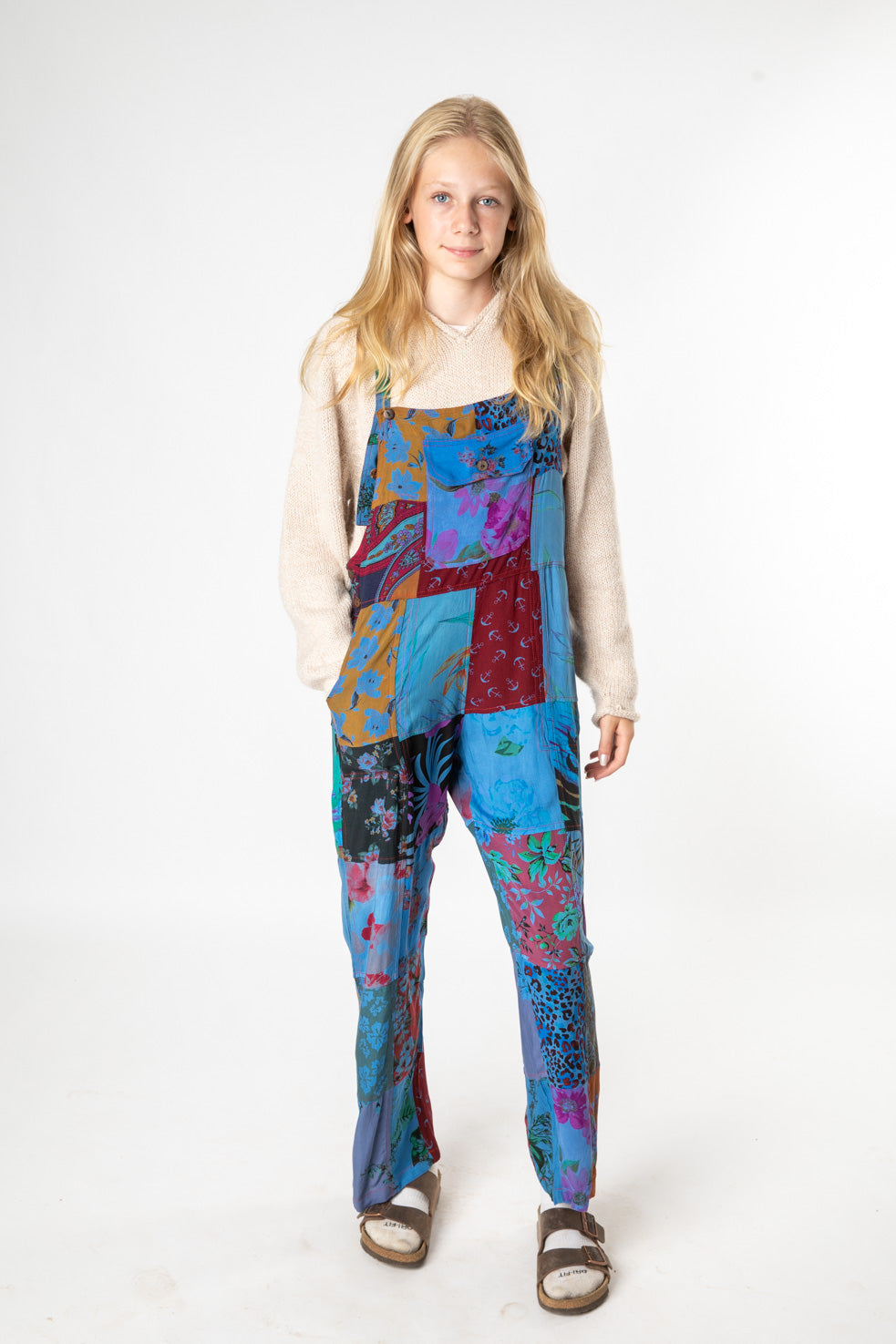 Mexicali Patchwork Hippy Overalls
