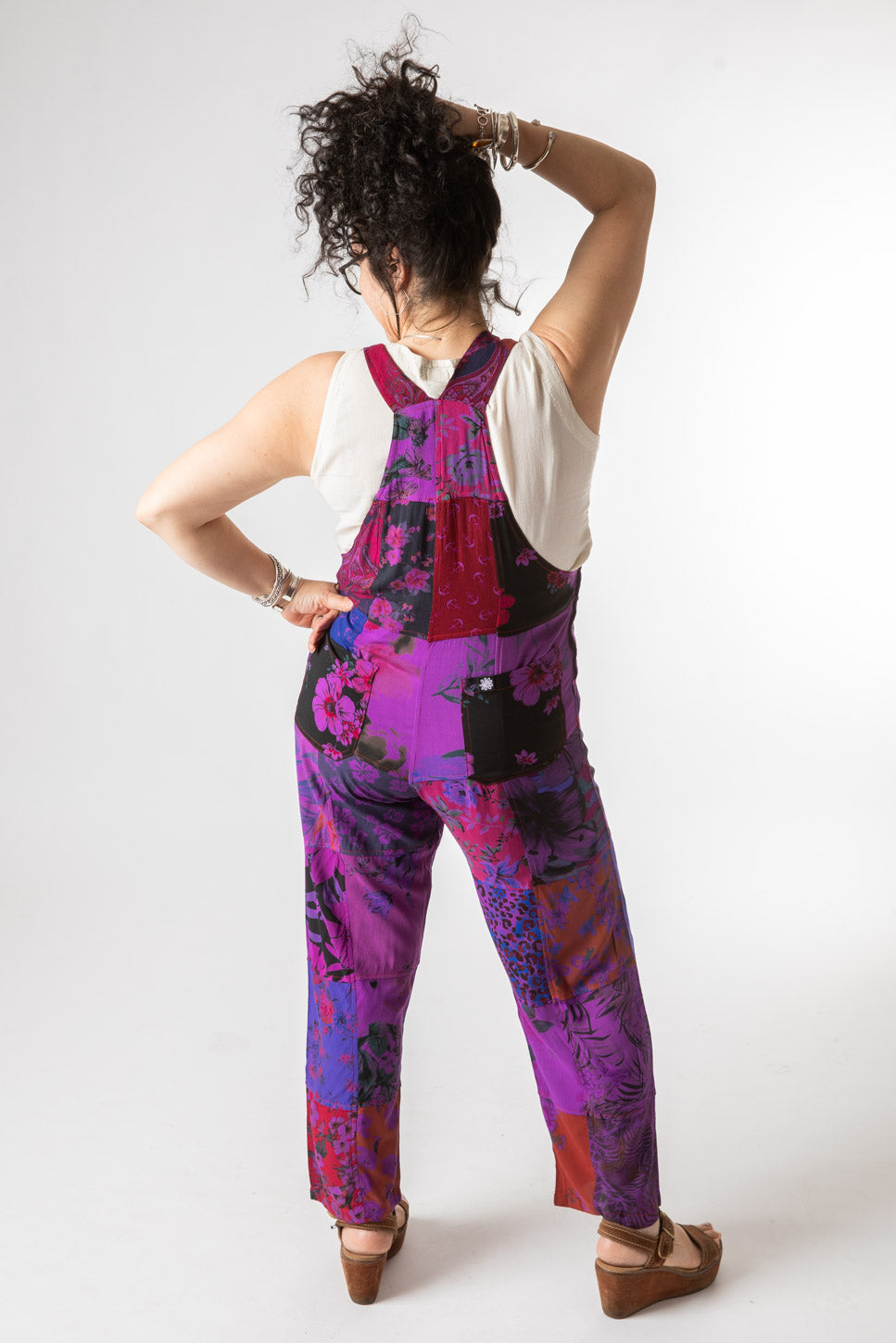 Mexicali Patchwork Hippy Overalls