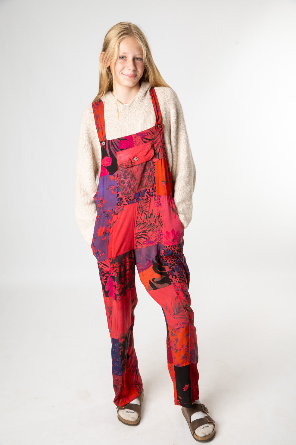 Mexicali Patchwork Hippy Overalls