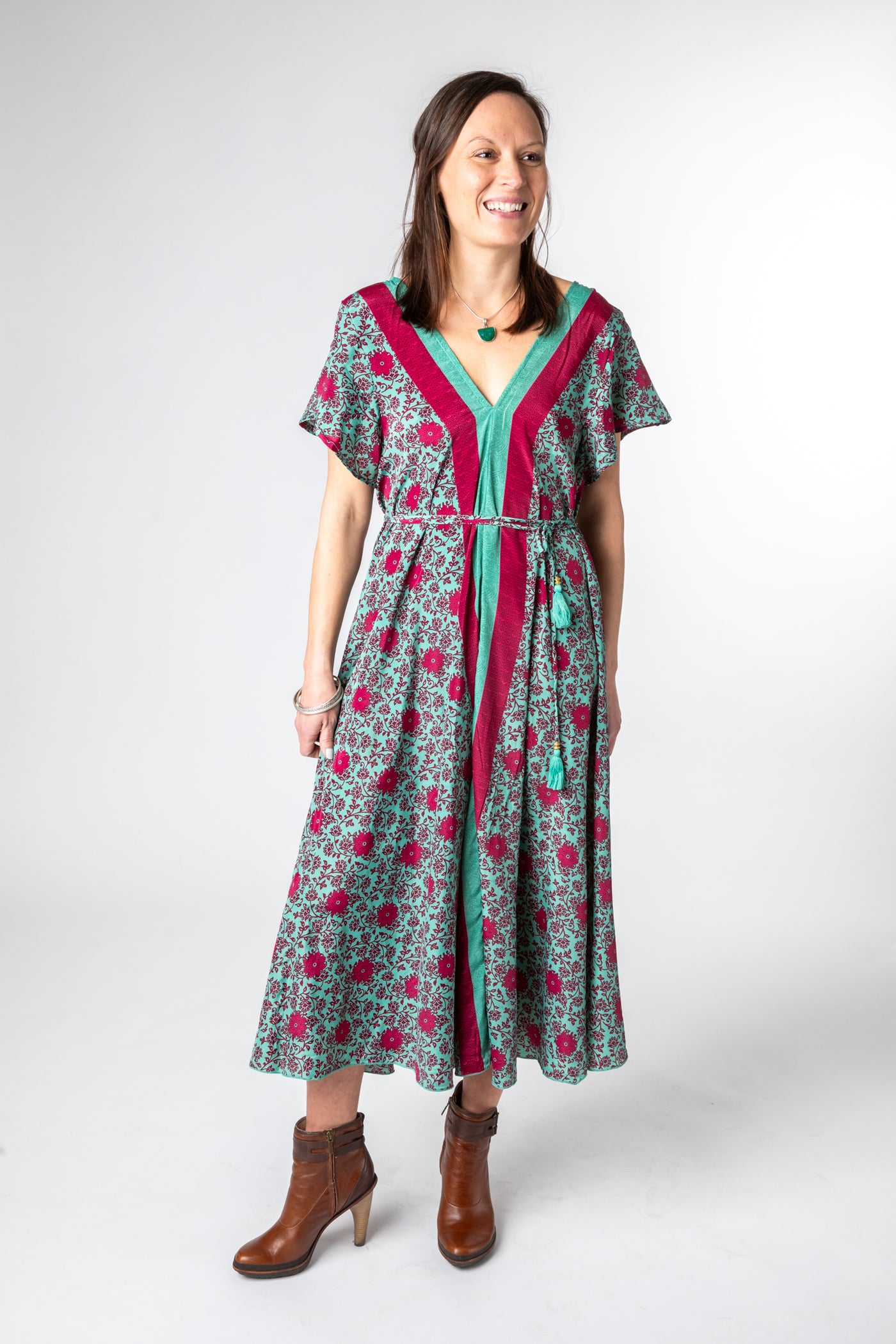 Flowy Sari Inspired Dress
