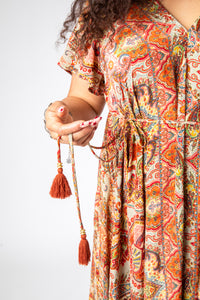 Flowy Sari Inspired Dress