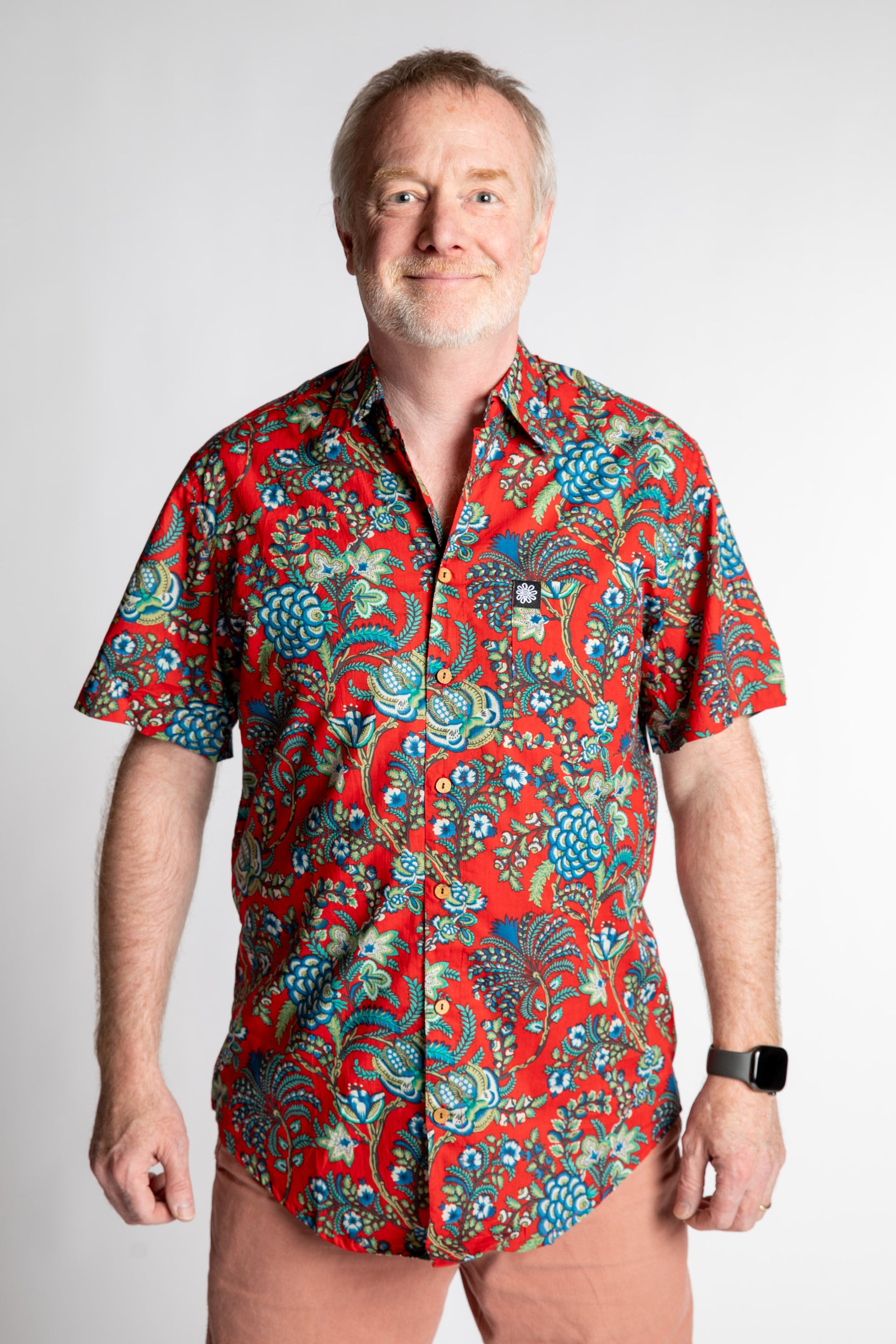 LaLa Printed Cotton Button Up
