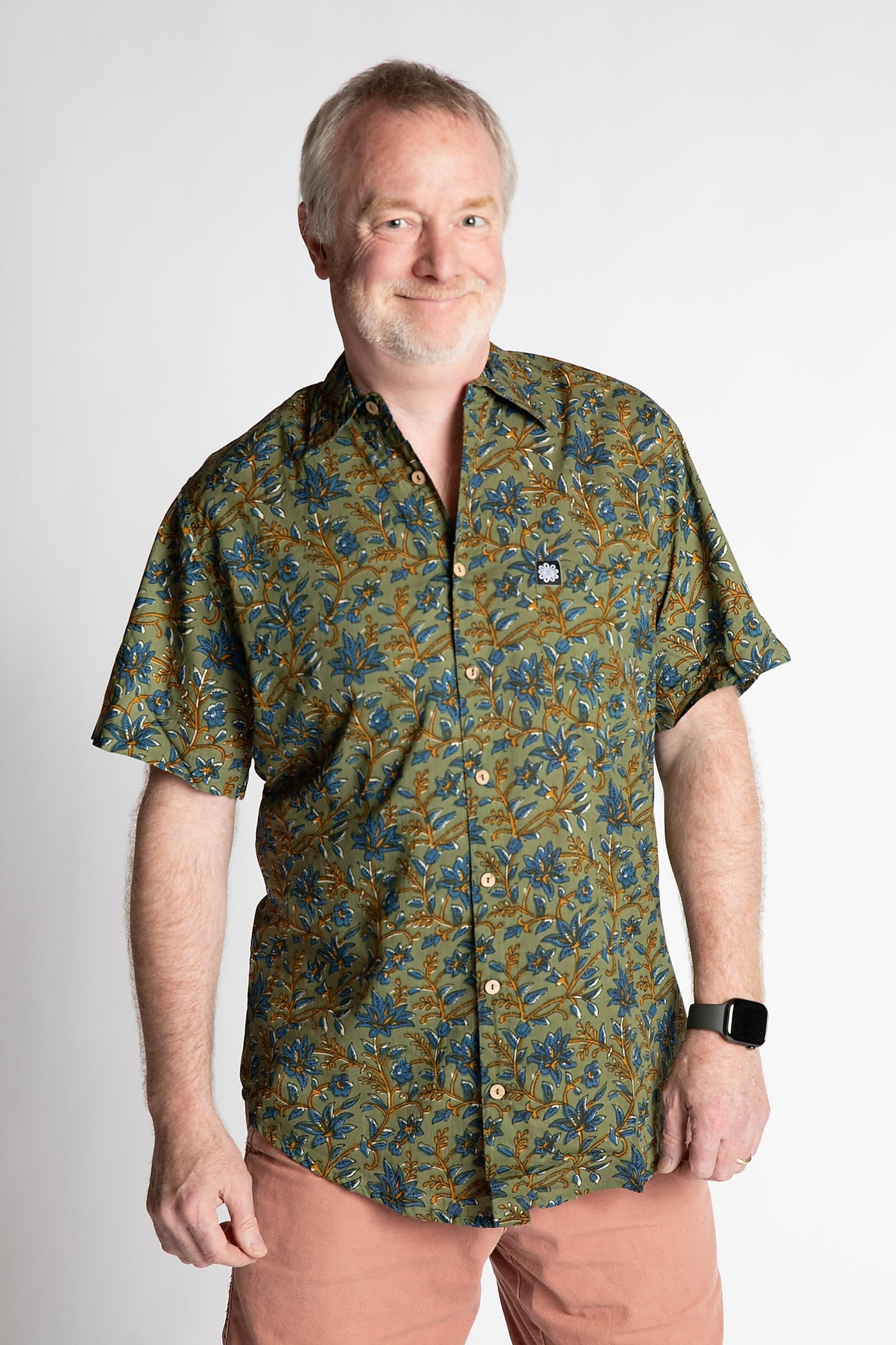 LaLa Printed Cotton Button Up