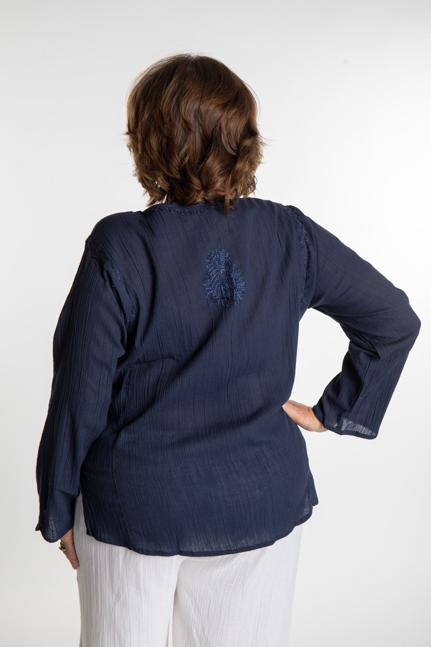 Embroidered Cotton Kurta