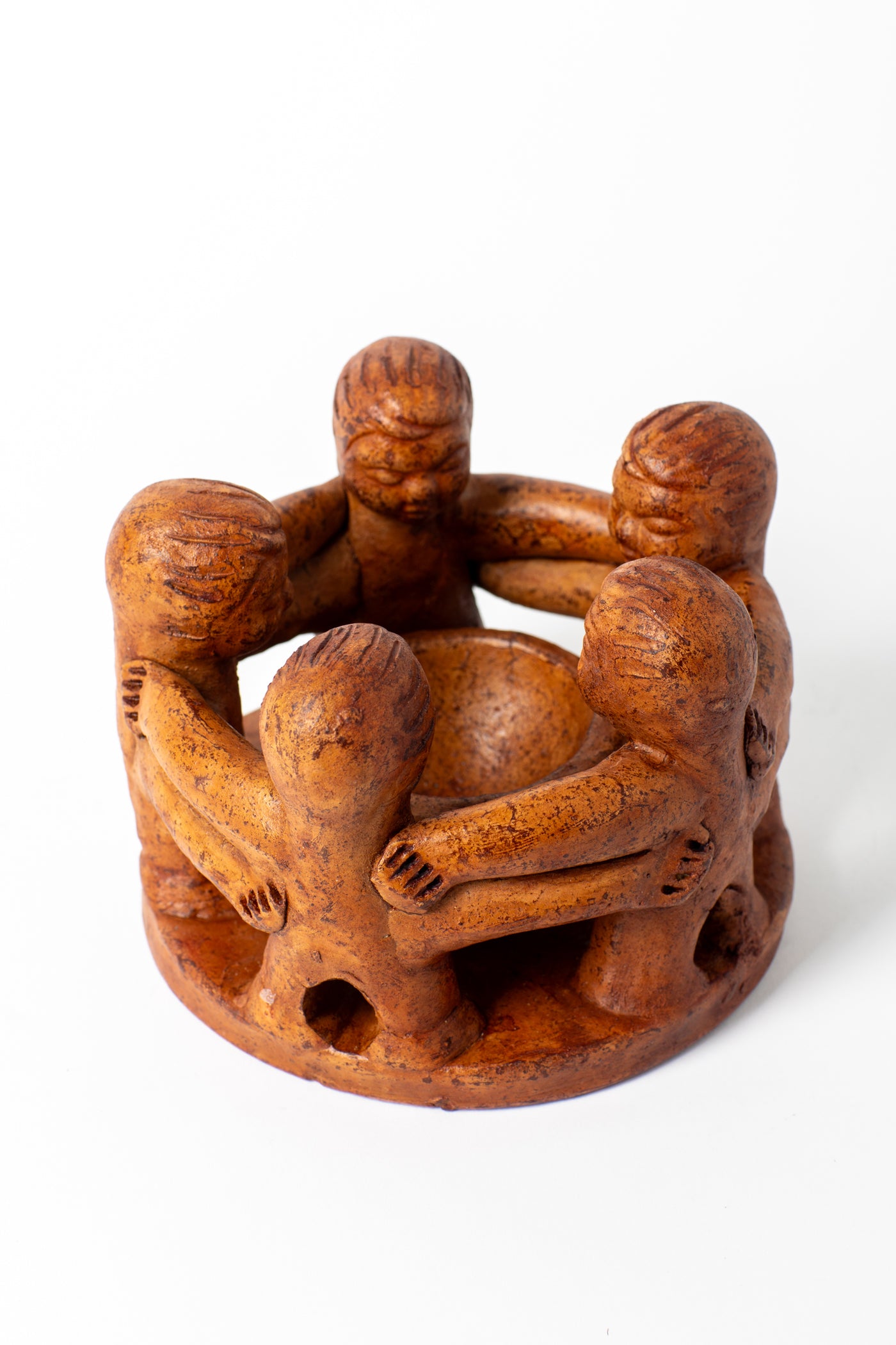 Circle of friends candleholders in brown