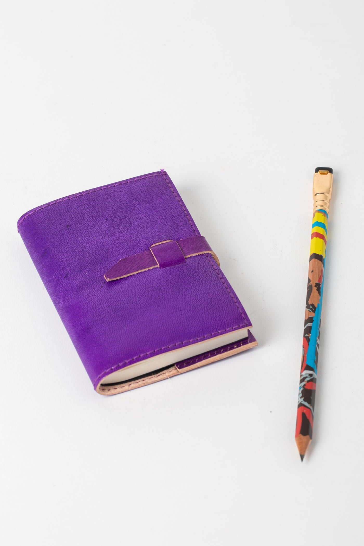 Dyed  Leather Mini Journal