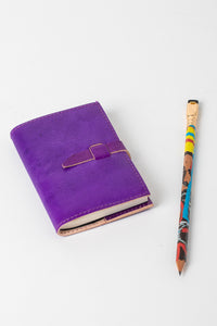 Dyed  Leather Mini Journal