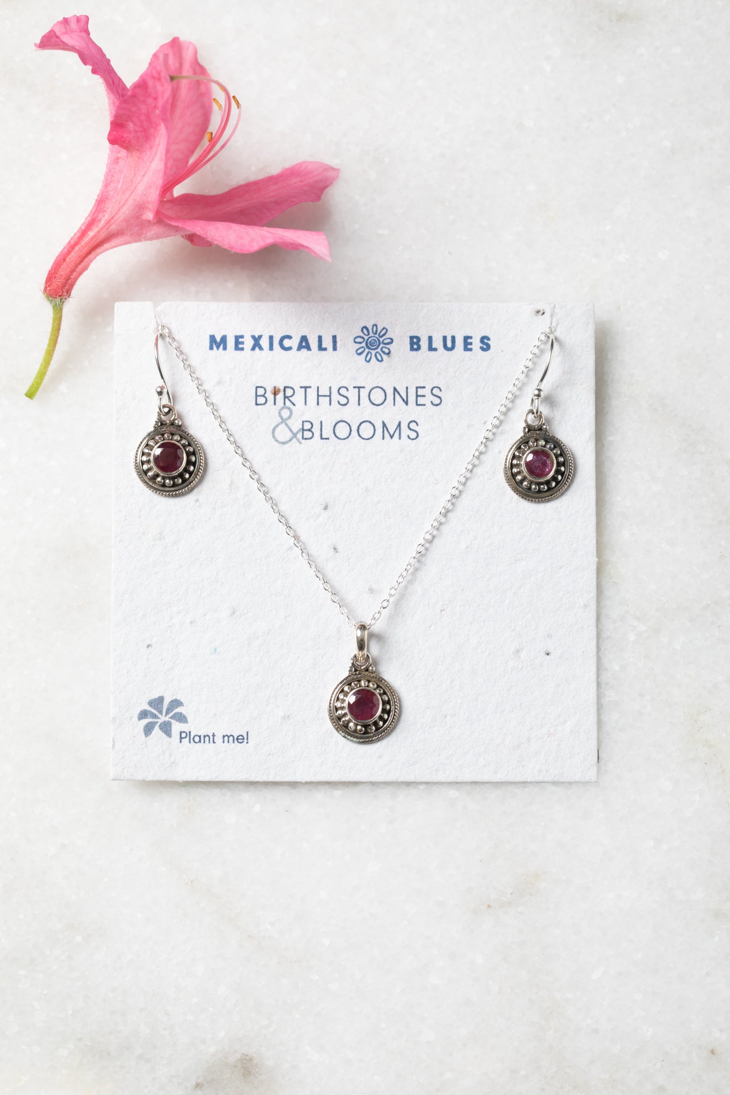 Birthstones and Blooms Gemstone Gift Set