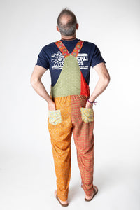 Upcycled Sari Silk Mens Overalls