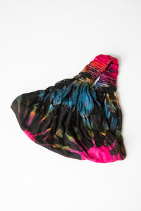 Aurora Tie Dye Headband in Black Rainbow