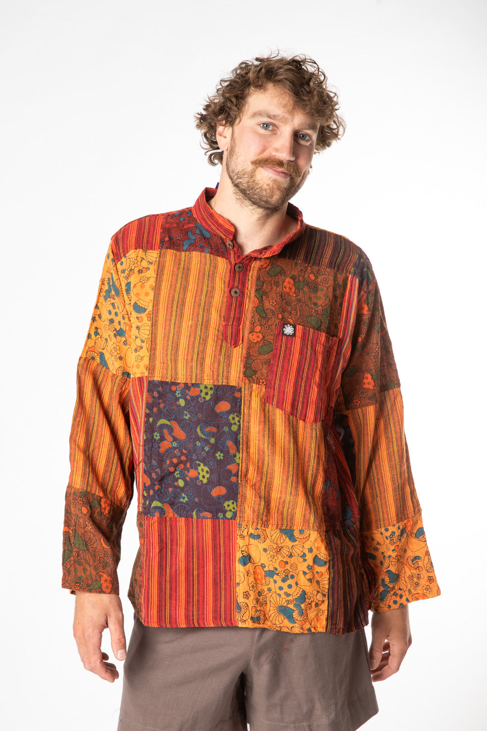 Patchwork Mushroom Shirt