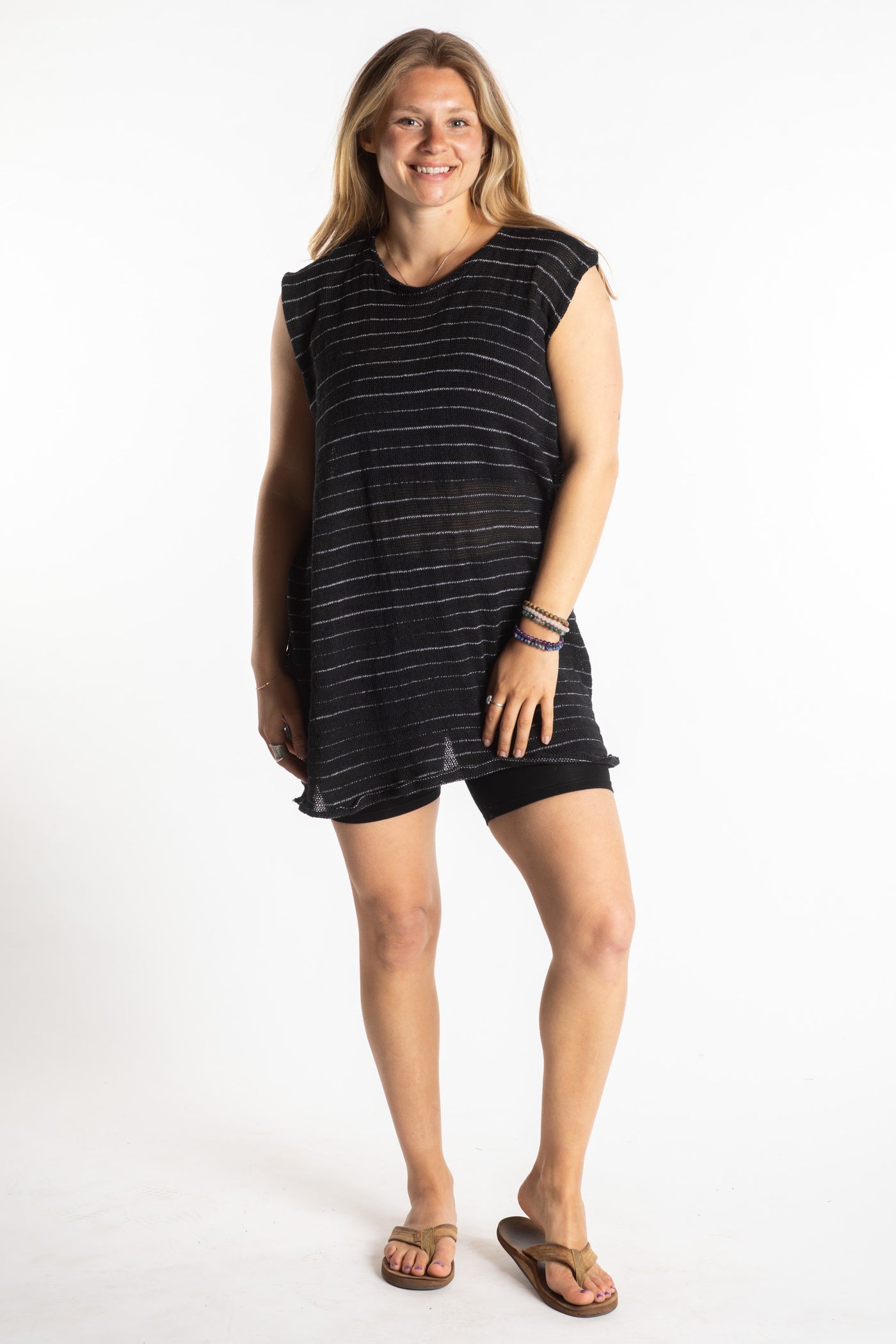 Striped Retro Cover Up