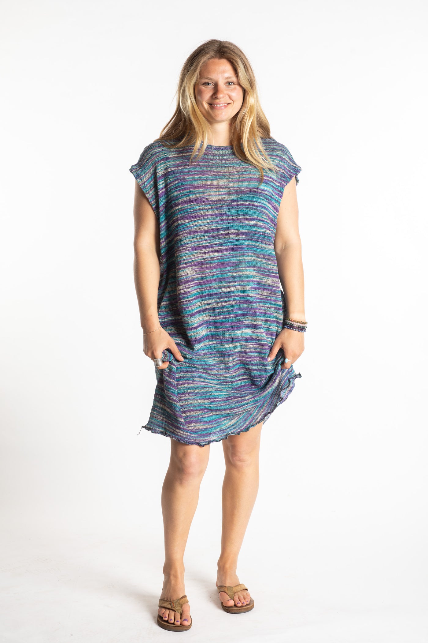 Striped Retro Cover Up