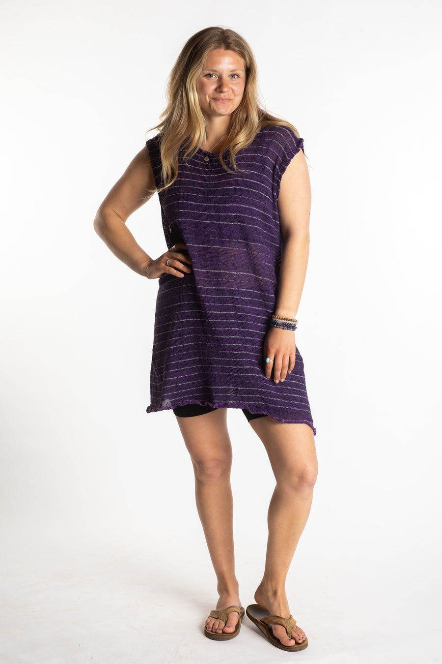 Striped Retro Cover Up