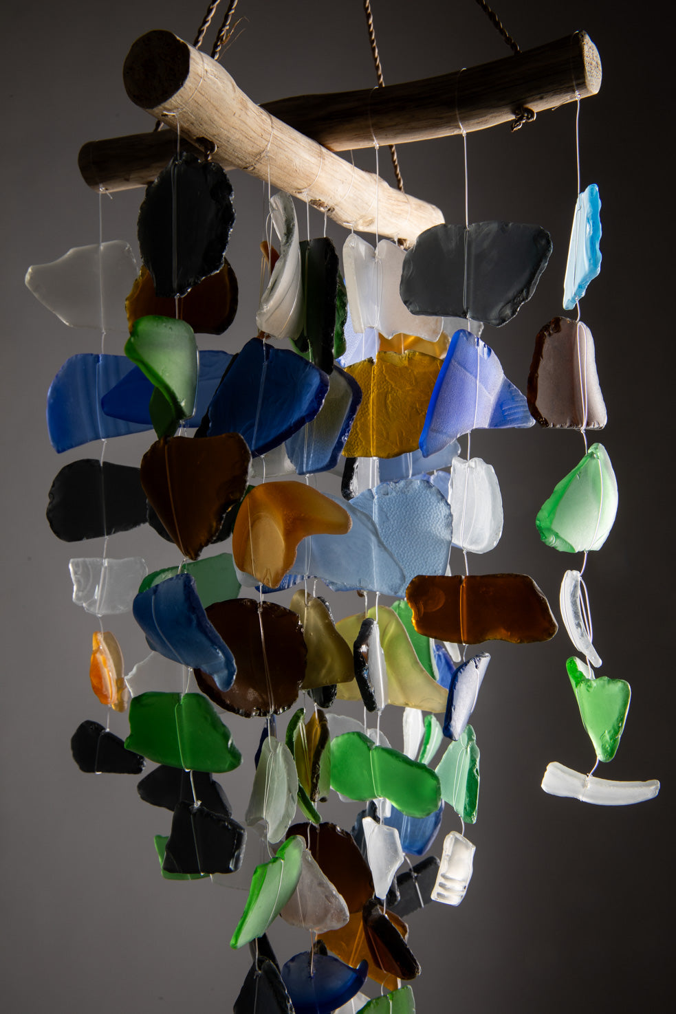 Driftwood Unity Sea Glass Wind Chime