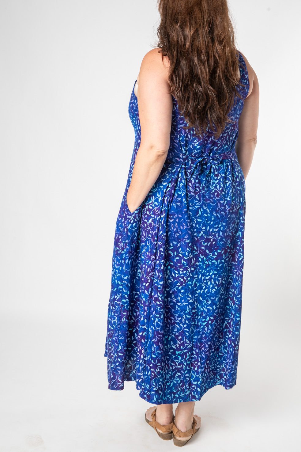 Ani Button Batik Maxi Dress