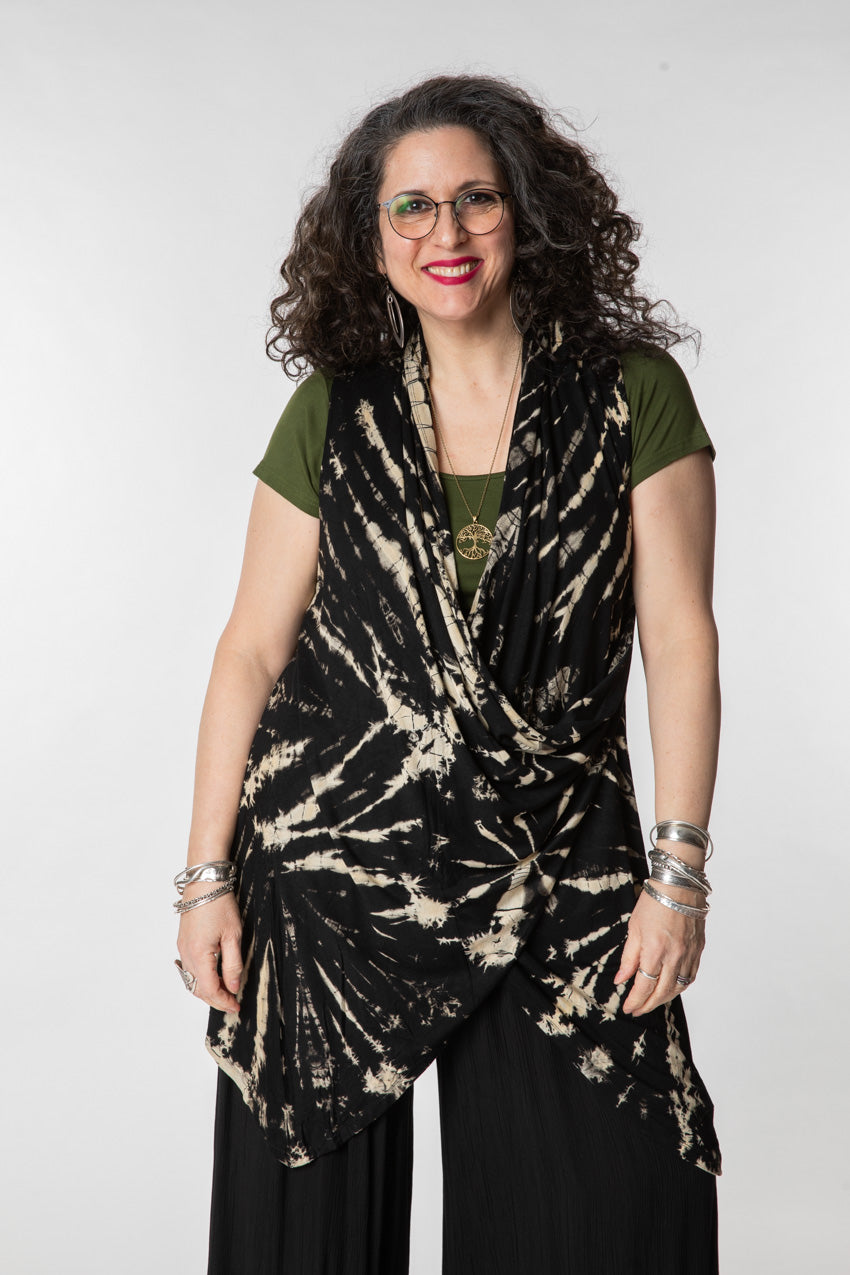 Yoli silk wrap vest シルクラップベスト Sabai Tie Dye Wrap Vest | Women's Tie Dye Vest · Mexicali Blues