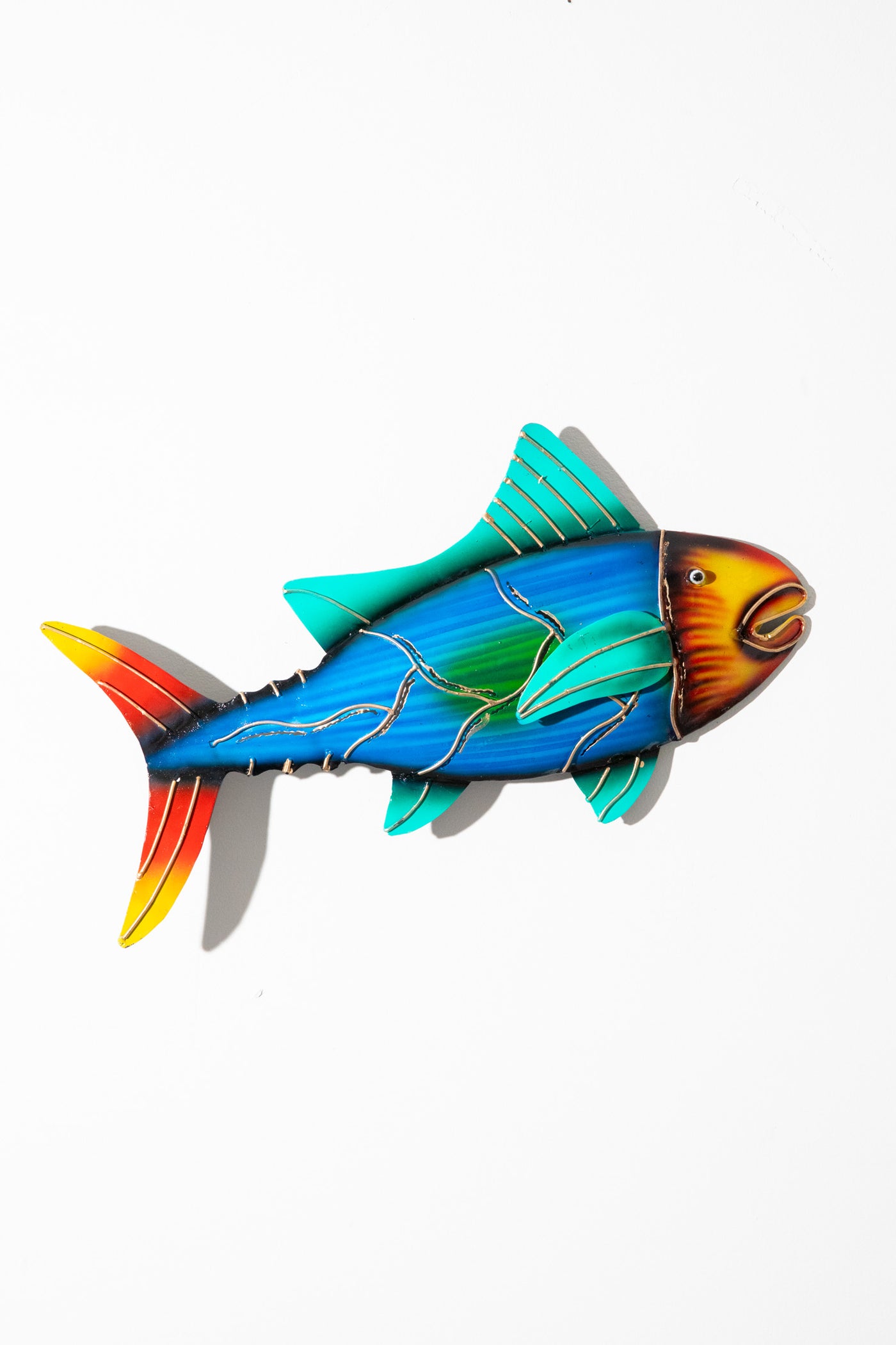Painted Tin Fish Wall Art · Mexicali Blues