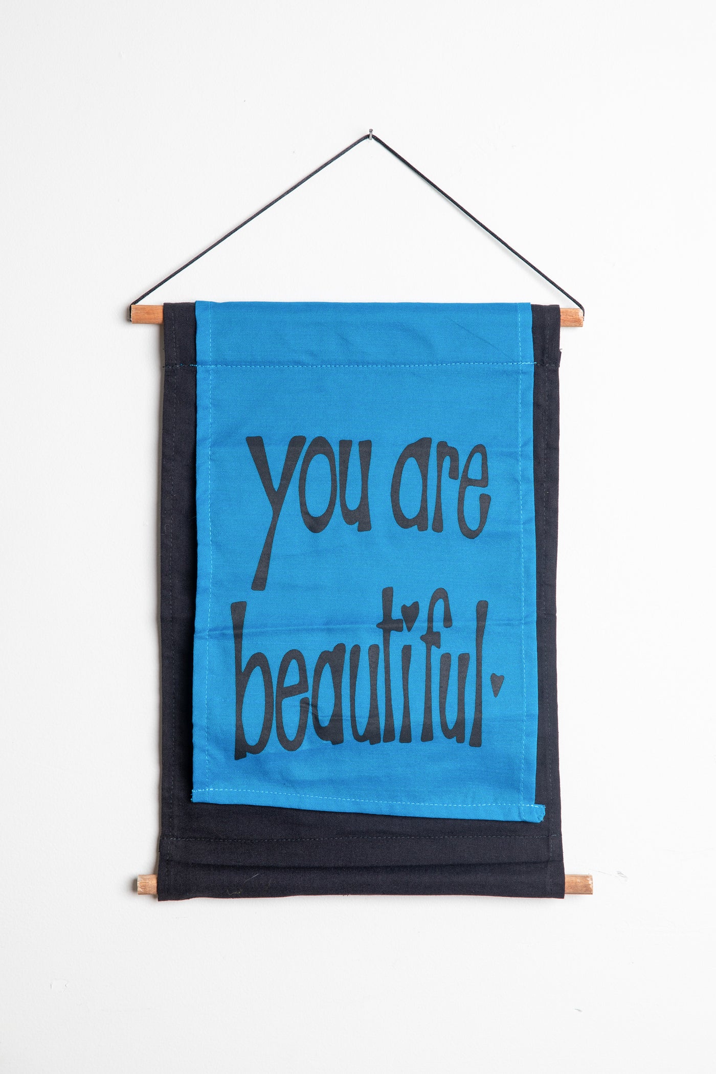 You Are Beautiful Wall Hanging Affirmation Banner Boho Room Decor Positive Quote Wall Art