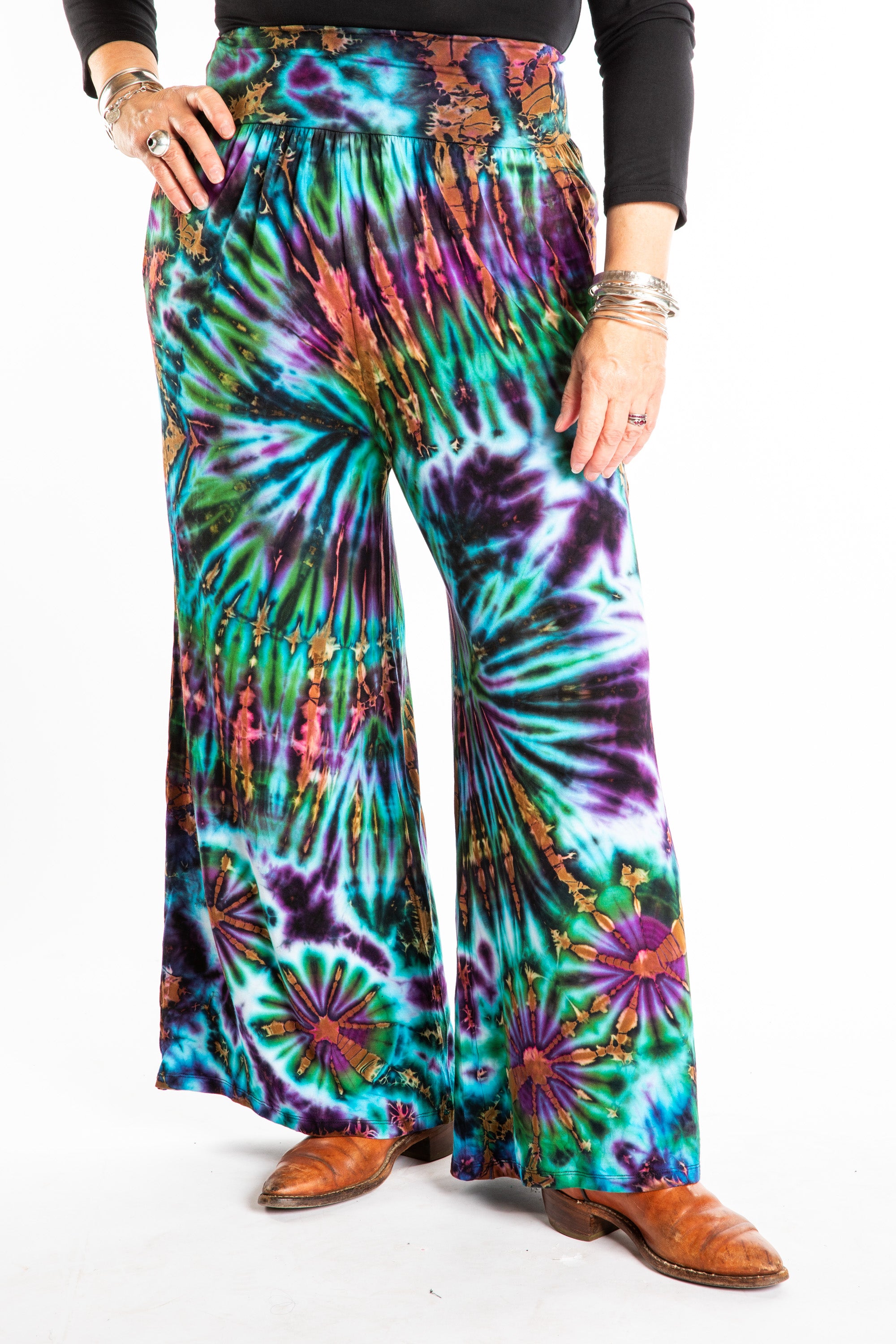 Jum Jum Tie Dye Wide Leg Pants | Tie Dye Pants · Mexicali Blues