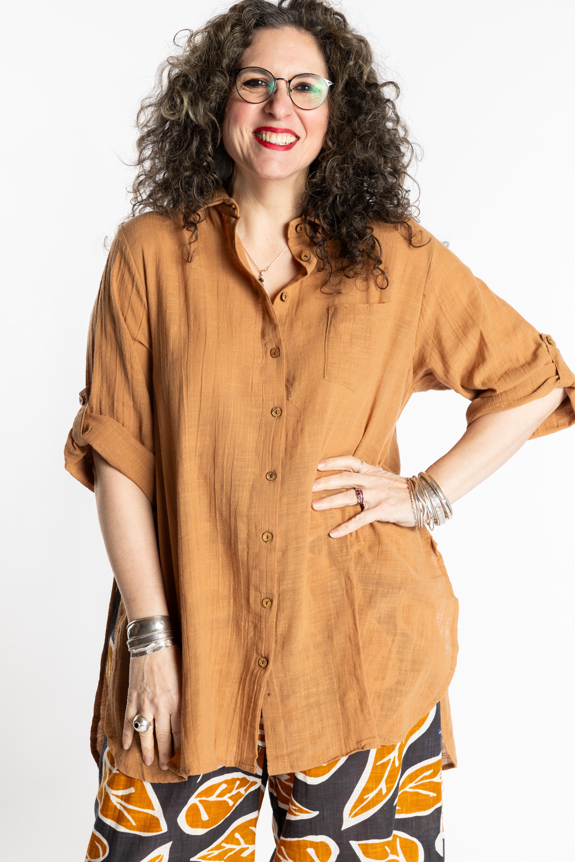 Chandani Cotton Camp Tunic | Long Boho Cotton Tunic · Mexicali Blues
