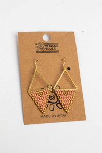 Aurora Beaded Earrings in Pink