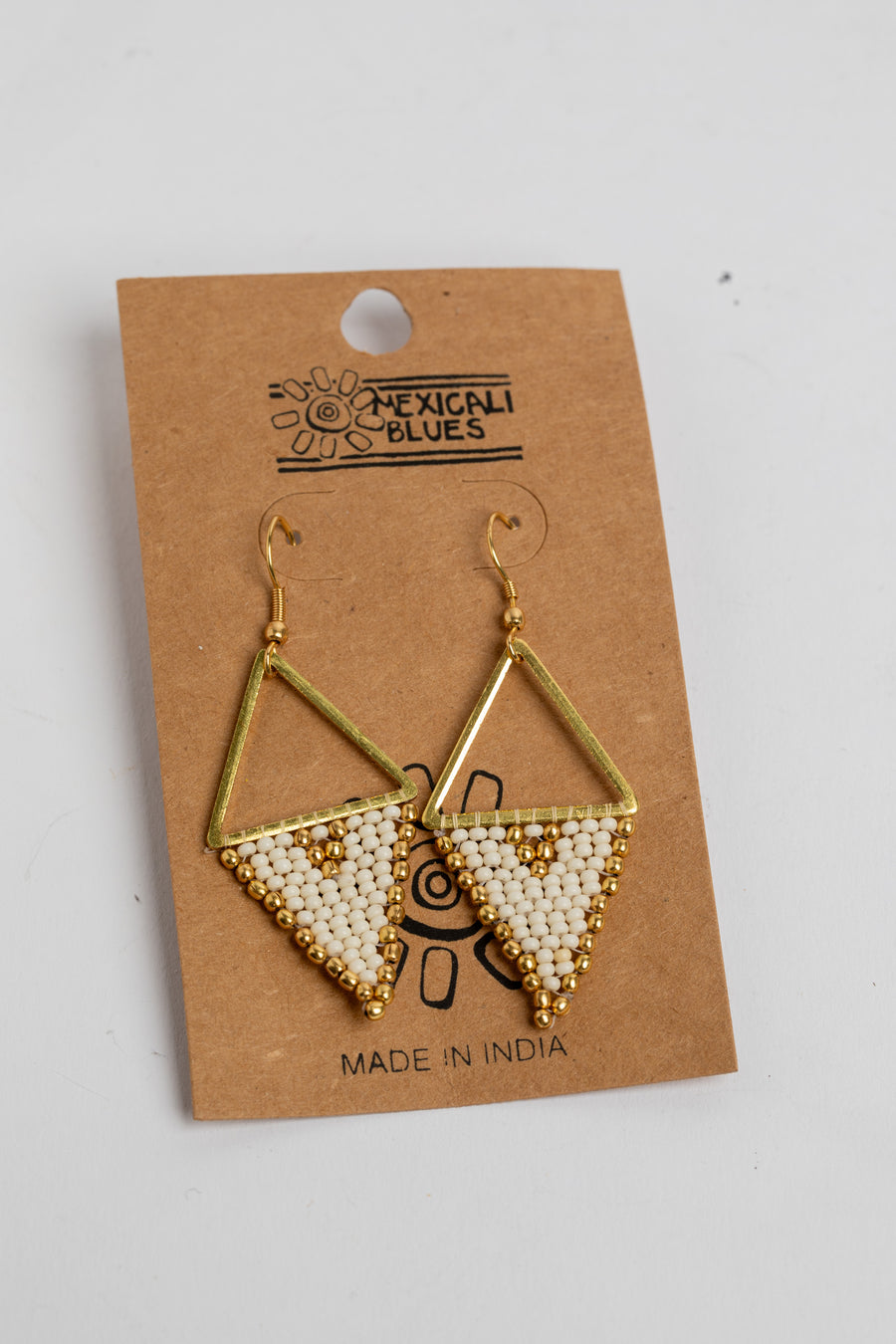 Aurora Beaded Earrings in White