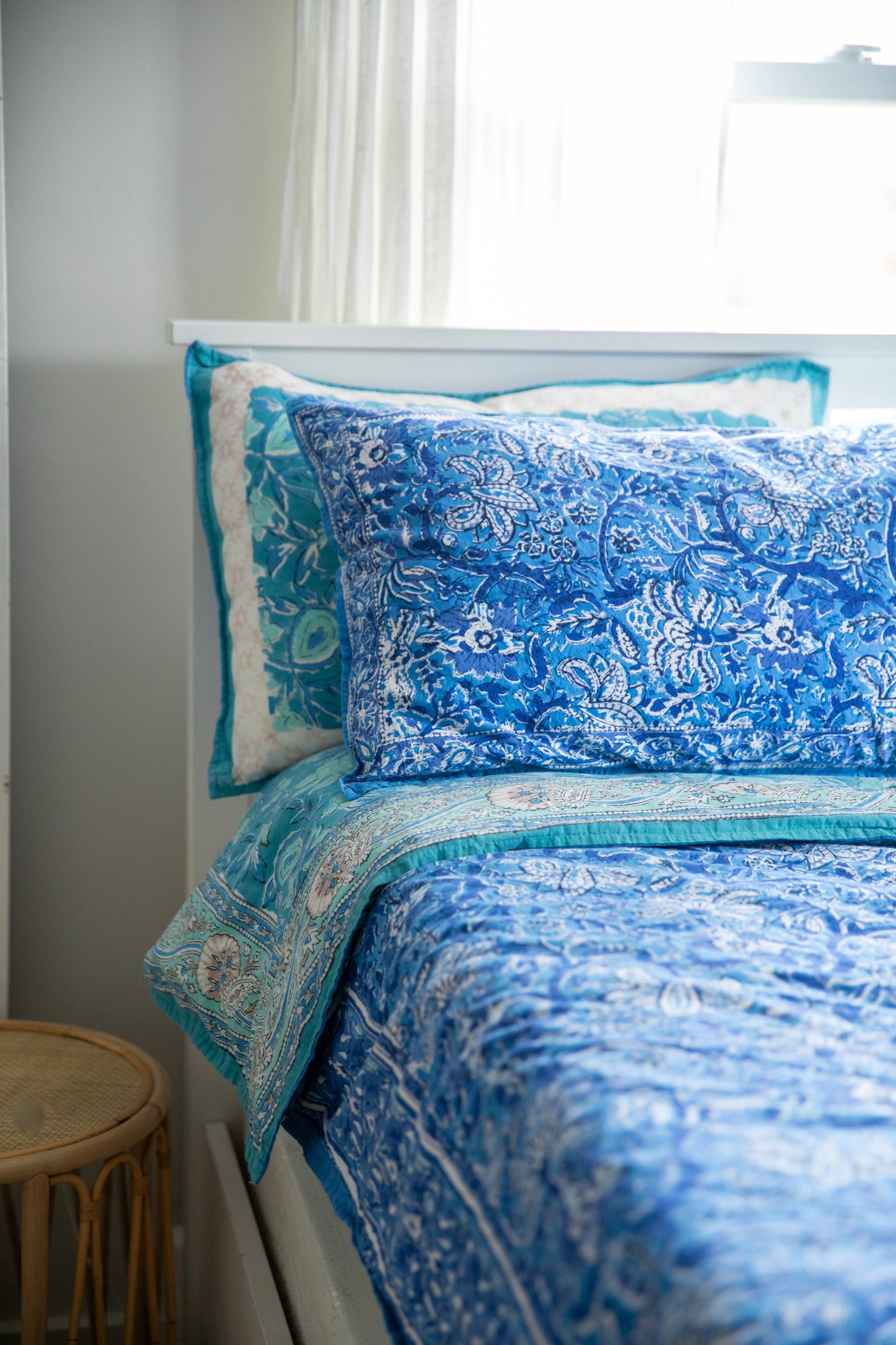Reversible Block Print Duvet Set
